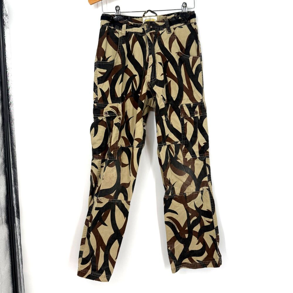 Vintage ASAT Camouflage Hunting Cargo Pants Mens Size S USA FLAWS